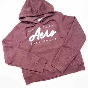 Burgundy hoodie
